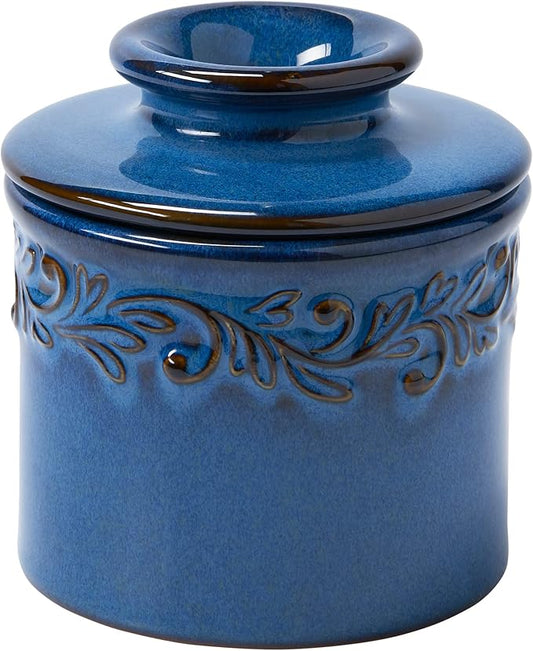 Butter Bell - The Original Butter Bell Crock by L. Tremain, Antique Collection - Denim Blue