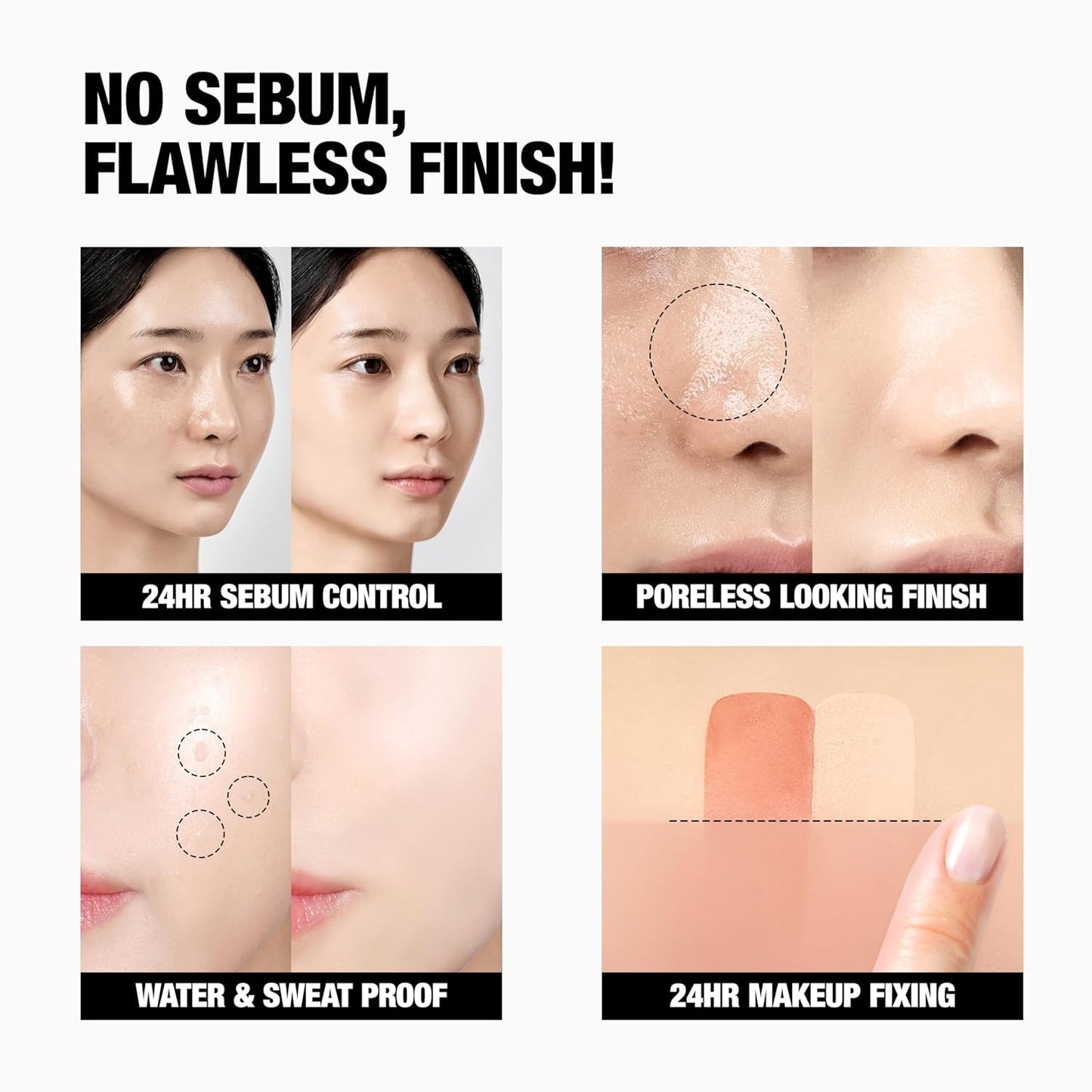 TFIT Translucent Set Finishing Powder - Sebum Control Face Loose Powder, Matte & Silky Finish, Lightweight, Long-lasting, Korean Makeup Setting Powder (2.3 Deep Beige, 0.24 Oz.)