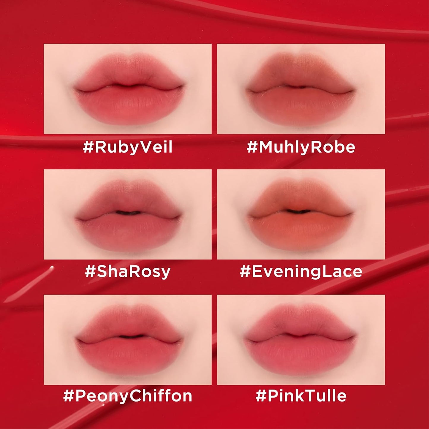 JUNG SAEM MOOL LIP-PRESSION See-Through Tint 0.14 Fl Oz, Soft Blurred Velvet Tint with Lightweight Long lasting Hydration, Seamless Fit Texture, Mood Tone Color, Korean Lip Makeup (EVENING LACE)