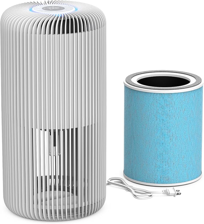Pure Enrichment PureZone Turbo Smart Air Purifier and Replacement Filter for Large Rooms - Energy Star Rated, 5 Stage Filtration, Smartphone Compatible, Traps Germs, Smoke, & Dust