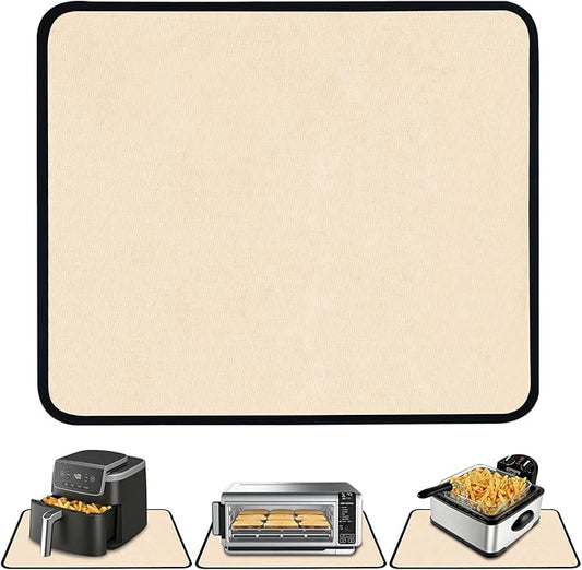 12x14in Heat Resistant Pad, Countertop Protector Mat for Hot Appliances, Air Fryer and Coffee Maker Mat, Kitchen Hot Pad