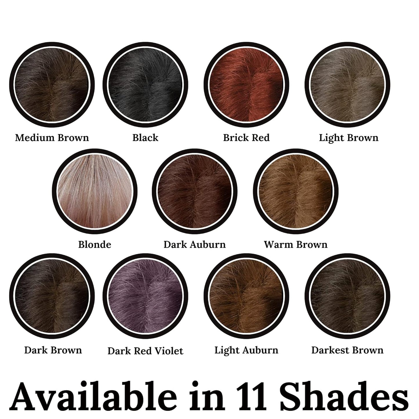 Root Touch Up Powder by NuBeauti - 11 Shades, Zero Fragrance, Talc or Parabens - Hairline and Cover Up Powder (Sample Size, Medium Brown)