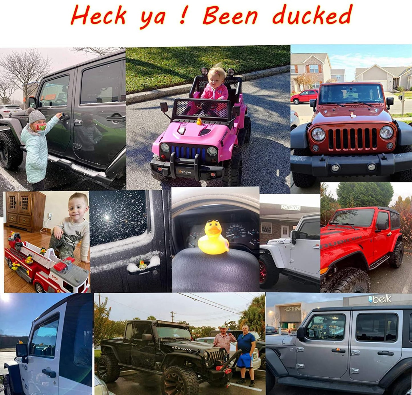 XY-WQ 200 Pack Rubber Duck for Jeeps Ducking - 2.3 Inch Bulk Floater Duck for Kids - Baby Bath Toy Assortment - Party Favors, Birthdays, Bath Time, and More (50 Varieties)
