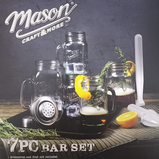 Mason Craft 7 Piece Bar Drink Set